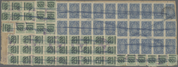 Deutsches Reich - Dienst-Kontrollaufdrucke: Landratsamt Stuhm: 1923, 100 Tausend Auf 400 M., 48 Stüc - Dienstmarken