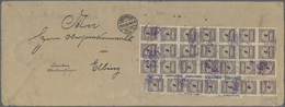 Deutsches Reich - Dienst-Kontrollaufdrucke: Landratsamt Stuhm: 1923, 1 Mrd. M. Korbdeckel Gezähnt, 2 - Dienstzegels