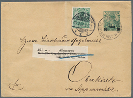 Deutsch-Ostafrika - Stempel: 1913, KARIBIB, Brückengitterstempel Auf Briefkarte Nach WALDAU DSWA 5.4 - Afrique Orientale