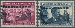 Memel - Lokalausgabe Memelland: 1939, 35 C. Und 60 C. Je Mit Doppeltem Aufdruck In Type II, Postfris - Memelland 1923