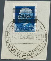 Dt. Besetzung II WK - Zara: 1943, Freimarke 1.25 L Von Italien Mit Geändertem Aufdruck Auf Briefstüc - Ocupación 1938 – 45