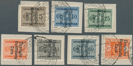 Dt. Besetzung II WK - Zara - Portomarken: 1943, 5 C Bis 10 C, 25 C Bis 40 C, 60 C Und 1 L Mi Aufdruc - Bezetting 1938-45