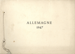 Alliierte Besetzung - Gemeinschaftsausgaben: 1947, Alliierter Kontrollrat, UPU-Jahrbuch "ALLEMAGNE 1 - Andere & Zonder Classificatie