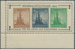 Sowjetische Zone - Thüringen: 1945, Antifa-Block Auf Hellem X-Papier, Postfrisches Kabinett-Stück Au - Autres & Non Classés