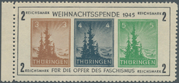 Sowjetische Zone - Thüringen: 1945, Sog. ANTIFABLOCK, Einwandfrei Postfrisch In Type I Vom Linken Bo - Altri & Non Classificati