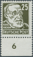 DDR: 1953, 25 Pfg. Köpfe II Mit Seltenem WZ X II, Tadellos Postfrisch, FA Paul BPP, Mi. 1.000,- Euro - Colecciones