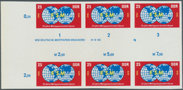 DDR: 1970, 25 Jahre Weltgewerkschaftsbund 25 Pf. 'Abzeichen Des WGB' In 3 Verschiedenen Ungezähnten - Collections