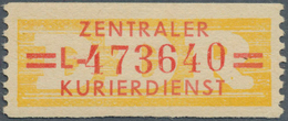 DDR - Dienstmarken B (Verwaltungspost A / Zentraler Kurierdienst): 1958, Wertstreifen Für Den ZKD, 2 - Andere & Zonder Classificatie