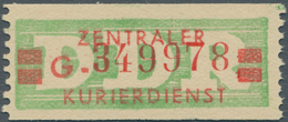 DDR - Dienstmarken B (Verwaltungspost A / Zentraler Kurierdienst): 1959, Wertstreifen Für Den ZKD, 2 - Andere & Zonder Classificatie