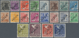 Berlin: 1948, 2 Pf.-5 M. Schwarzaufdruck, Kompletter Satz Für Hohe Ansprüche, Sauber Gezähnt Und Mei - Used Stamps