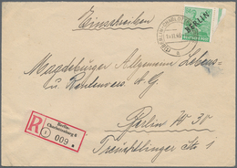 Berlin: 1948 (15.11.), Schwarzaufdruck 84 Pf. (mit Teil Des Rechten Randes) Als Einzelfrankatur Auf - Used Stamps