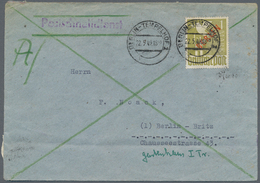 Berlin - Postschnelldienst: 1949 (22.5.), Rotaufdruck 1 M. Einzelfrankatur Auf Postschnelldienst-Bri - Otros & Sin Clasificación