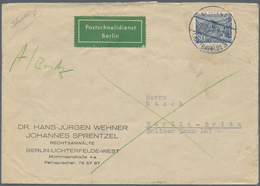 Berlin - Postschnelldienst: 1951 (27.12.), Bauten 80 Pf. Einzelfrankatur Auf Postschnelldienst-Brief - Autres & Non Classés