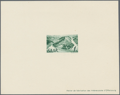 Saarland (1947/56): 1947, 2 Pf Bis 1 M Freimarken "Saar I", Kompletter Satz Mit 20 Minister-Blocks ( - Used Stamps