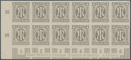 Bizone: 1945, AM-Post Deutscher Druck, Probedrucke Auf Papier X (Farbe Im UV-Licht Abweichend), 4 Pf - Altri & Non Classificati