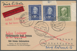 Bundesrepublik Deutschland: 1949, 30 Pfg. Helfer Der Menschheit, Zwei Werte, Zusammen Mit 10 Pfg. Al - Verzamelingen