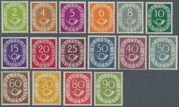 Bundesrepublik Deutschland: 1951: Posthorn, Postfrischer Luxussatz,. (KW Michel 2.200,- €) - Collezioni