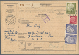 Bundesrepublik Deutschland: 1954, Heuss I: 1 DM Viererblock, 2 DM Waagrechtes Paar Und 3 DM Waagrech - Collections