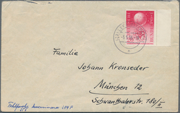 Bundesrepublik Deutschland: 1955, 20 Pf Forschungsförderung, PROBEDRUCK In Lebhaftkarminrot, Rechtes - Collezioni