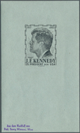 Bundesrepublik Deutschland: 1963, 1. Todestag Von Kennedy, Essay Ohne Wertbezeichnung Aus Dem Nachla - Collezioni
