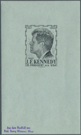 Bundesrepublik Deutschland: 1963, 1. Todestag Von Kennedy, Essay Ohne Wertbezeichnung Aus Dem Nachla - Verzamelingen