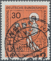 Bundesrepublik Deutschland: 1966, Deutscher Katholikentag 30 Pf. Mit Plattenfehler: Rechte Obere Bil - Collections