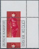Bundesrepublik Deutschland: 1991, 60 Pfg. Otto Dix, Rechte Oberes Eckrandstück, Farbe Schwärzlichlil - Collections