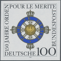 Bundesrepublik Deutschland: 1991: 100 Pf Orden Pour Le Merite, Ungezähnt, Tadellos Postfrisch, Fotoa - Collezioni