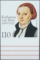 Bundesrepublik Deutschland: 1999, Katharina Von Bora 110Pf, UNGEZÄHNT, Postfrisches Unterrandstück, - Collections