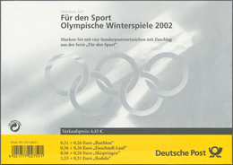 Bundesrepublik Deutschland: 2002. Heftchenblatt 46 Aus Markenheft 47 "Olympische Winterspiele, Salt - Collezioni