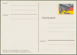 Bundesrepublik - Ganzsachen: 1974, "25 Jahre Bundesrepublik", Ganzsachenkarte Mit Sonderwert-Stempel - Autres & Non Classés