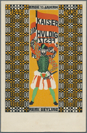 Ansichtskarten: Künstler / Artists: WIENER WERKSTÄTTE, WW 177 Remigius Geyling "Kaiserjubiläum 1908" - Zonder Classificatie