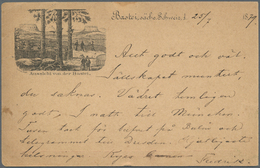Ansichtskarten: Vorläufer: 1879, BASTEI, Vorläuferkarte 10 Pf. Adler Als Privatganzsache Mit R3 BAST - Unclassified