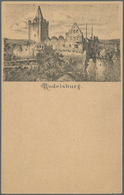Ansichtskarten: Vorläufer: 1879 Ca., RUDELSBURG, Vorläuferkarte 5 Pf. Lila Als Privatganzsache, Unge - Zonder Classificatie
