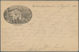 Ansichtskarten: Vorläufer: 1882, BASTEI Sächs. Schweiz, Frühe Vorläuferkarte Mit Ovalem Bild, Mit 5 - Ohne Zuordnung