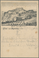 Ansichtskarten: Vorläufer: 1884, Gruss Vom Regenstein, Hotel Und Pension, Vorläuferkarte Mit Bahnpos - Sin Clasificación