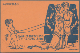 Ansichtskarten: Sachsen: DRESDEN, Olymp 27. Stiftungsfest Des Vereins Hans-Holbein 1903 Ungebraucht - Autres & Non Classés