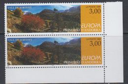 Europa Cept 1999 Andorra Fr 1v (pair, Corner) ** Mnh (40654E) - 1999