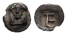 IONIA-KOLOPHON. Tetartemorión. 450-410 A.C. A/ Cabeza De Apolo. R/ Monograma TE Dentro De Cuadro Incuso. Colophon 7; Kle - Sonstige & Ohne Zuordnung