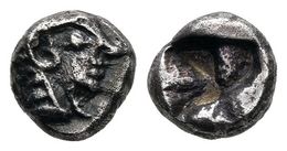 IONIA, Kolophon. 1/12 Estátera. 550-500 A.C. A/ Cabeza Arcaica De Apolo A Derecha. R/ Cuadro Incuso. AJN 20 (2008); S. 7 - Other & Unclassified