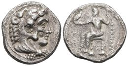 MACEDONIA. Alejandro III Magno. Tetradracma. 323-319 A.C. Ceca Incierta ¿Cilicia?. A/ Cabeza De Herakles A Derecha Con P - Other & Unclassified