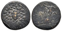 PONTOS, Amisos. 85-65 A.C. Tiempos De Mithradates VI Eupator. A/ Aegis De Frente. R/ Nike Avanzando A Derecha Portando P - Other & Unclassified