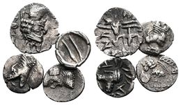 REINO DE PERSIS. Lote Compuesto Por 4 Monedas Tipo Rey Desconocido Nº 2. Obolo 90 D.C., Pakor II. Obolo 30 D.C., Ardaxir - Other & Unclassified