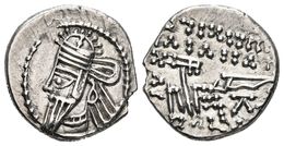 ORODES II. Dracma.190 A.C. Ekbatana (Reino Parto). A/ Busto Diademado Con Tiara Y Drapeado A Izquierda. R/ Arquero Senta - Sonstige & Ohne Zuordnung