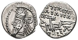 ORODES II. Dracma.190 A.C. Ekbatana (Reino Parto). A/ Busto Diademado Con Tiara Y Drapeado A Izquierda. R/ Arquero Senta - Other & Unclassified