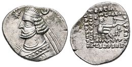 ORODES II. Dracma. 57-38 A.C. Rhagae (Reino Parto). A/ Busto Diademado Y Drapeado A Izquierda, Delante Estrella Y Detrás - Sonstige & Ohne Zuordnung