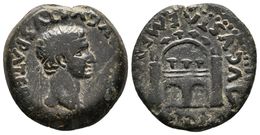 EMERITA AUGUSTA. As. Epoca De Tiberio. 14-36 A.C. Mérida (Badajoz). A/ Cabeza Radiada De Augusto A Derecha, Leyenda DIVV - Sonstige & Ohne Zuordnung