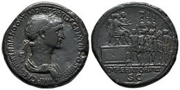 TRAJANO. Sestercio. 114-117 D.C. Roma. A/ Busto Laureado Y Drapeado A Derecha. IMP CAES NER TRAIANO OPTIMO AVG GER DAC P - Republic (280 BC To 27 BC)