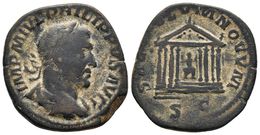 FILIPO I. Sestercio. 244-249 D.C. Roma. A/ Busto Laureado Y Drapeado Con Coraza A Derecha. IMP M IVL PHILIPPVS AVG. R/ T - Republic (280 BC To 27 BC)