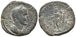 TRAJANO DECIO. Sestercio. 250-251 D.C. Roma. A/ Busto Laureado Y Con Coraza A Derecha. IMP CAES C MESS Q DECIO TRAI AVG. - República (-280 / -27)